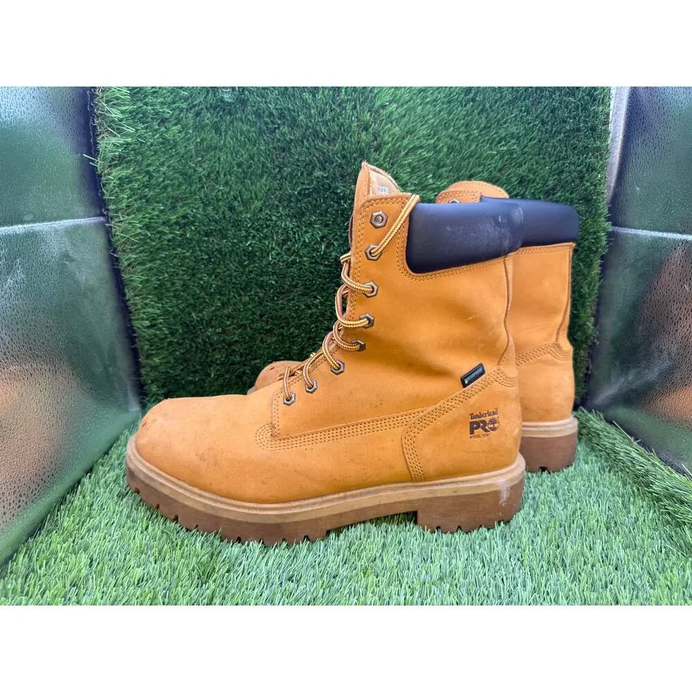 Timberland Direct Attach TB126002713 Combat Boot Mens 12 Brown Leather Steel Toe